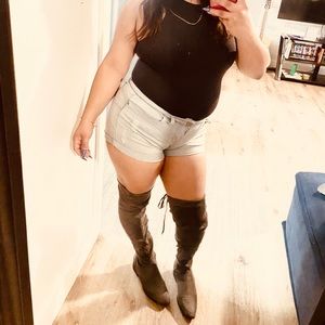 Thigh king suede boots (JustFab line)